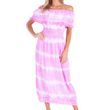 'Constance' Off Shoulder Maxi Dress
