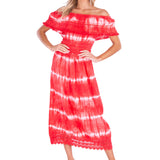 'Constance' Off Shoulder Maxi Dress