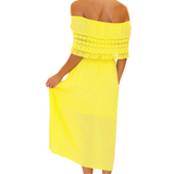 'Constance' Off Shoulder Maxi Dress
