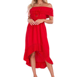 'Olivia' High Low Midi Dress