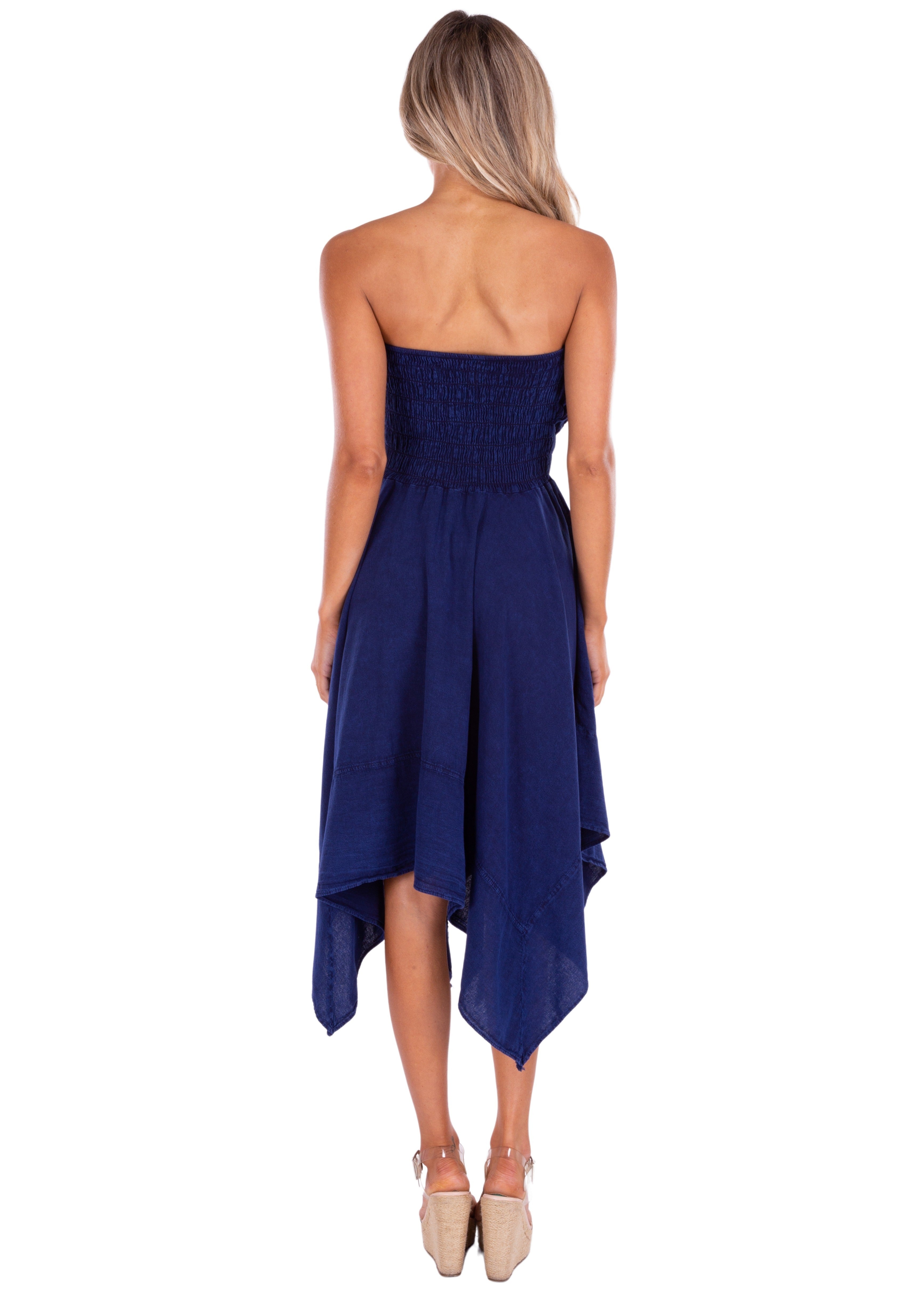 'Sasha' Strapless Flowy Dress Black - Seaspice Resort Wear PINK WASH / LG 'Sasha' Strapless Flowy Dress Black - Seaspice Resort Wear PINK WASH / LG