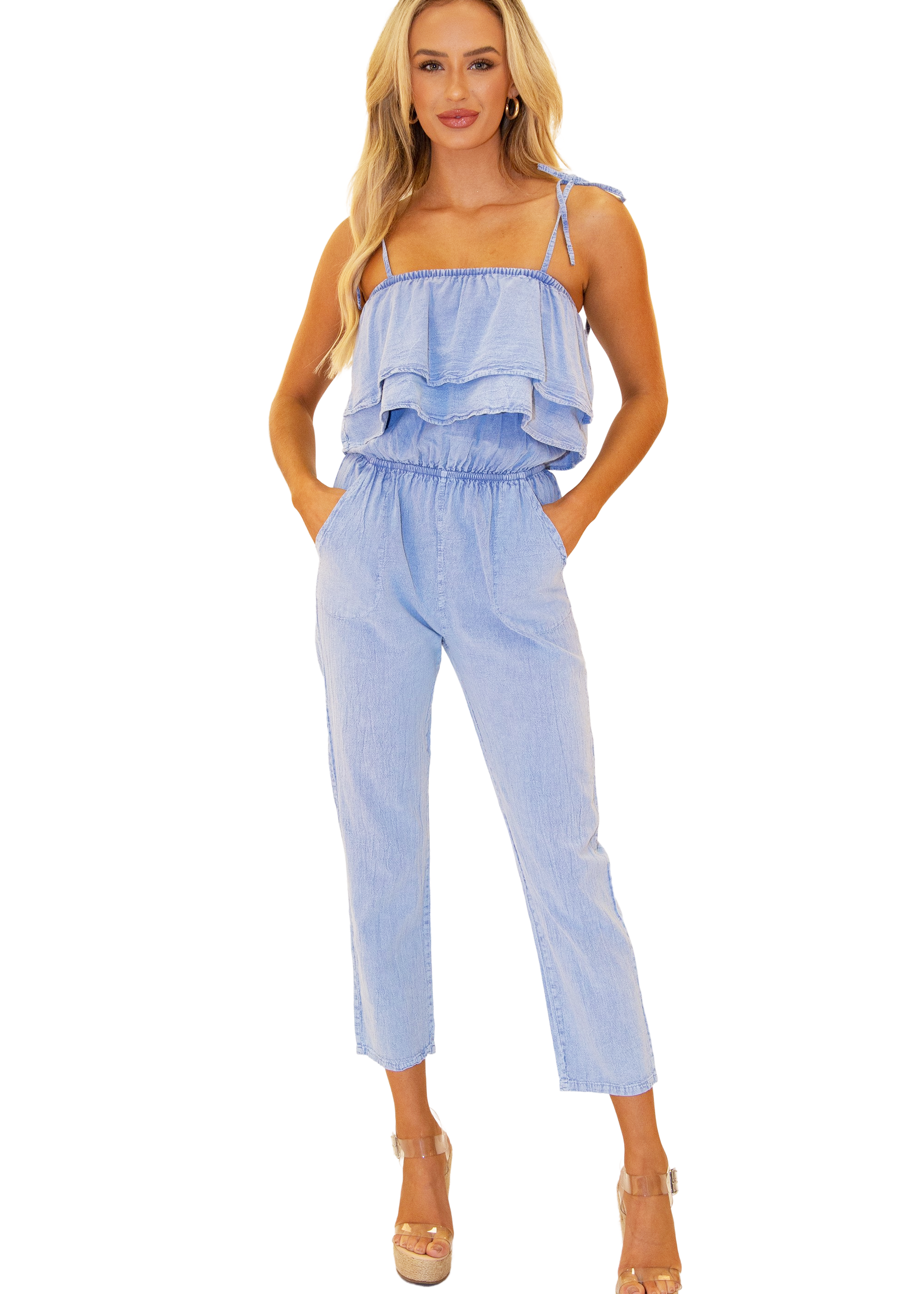 'Naomi' Ruffle Jumpsuit