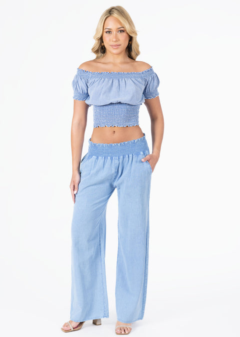 'Ximena' Wide Leg Pants