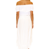 'Delilah' Shirred Off Shoulder Top