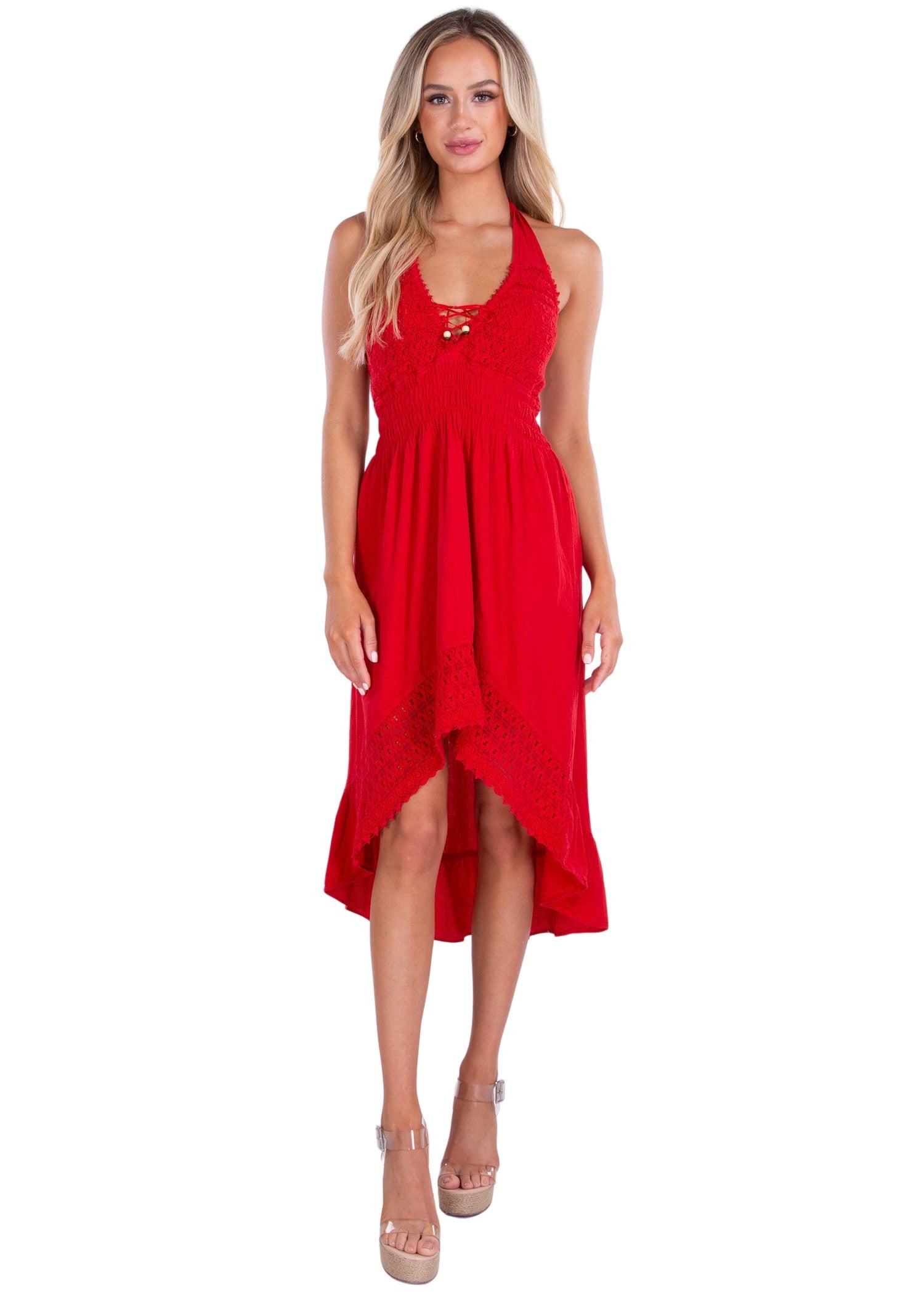 'Marina' High Low Midi Dress