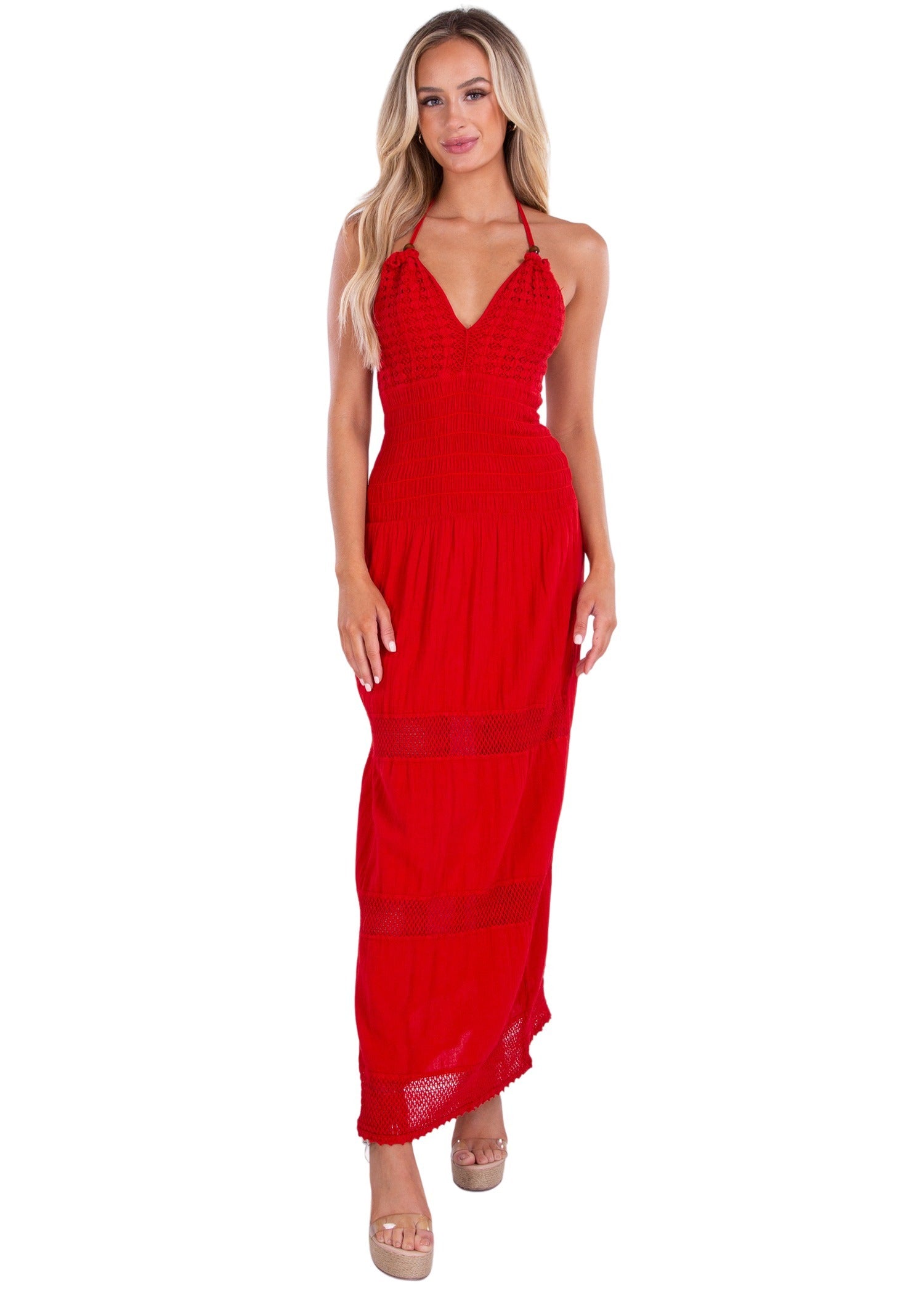 'Miranda' Halter Maxi Dress