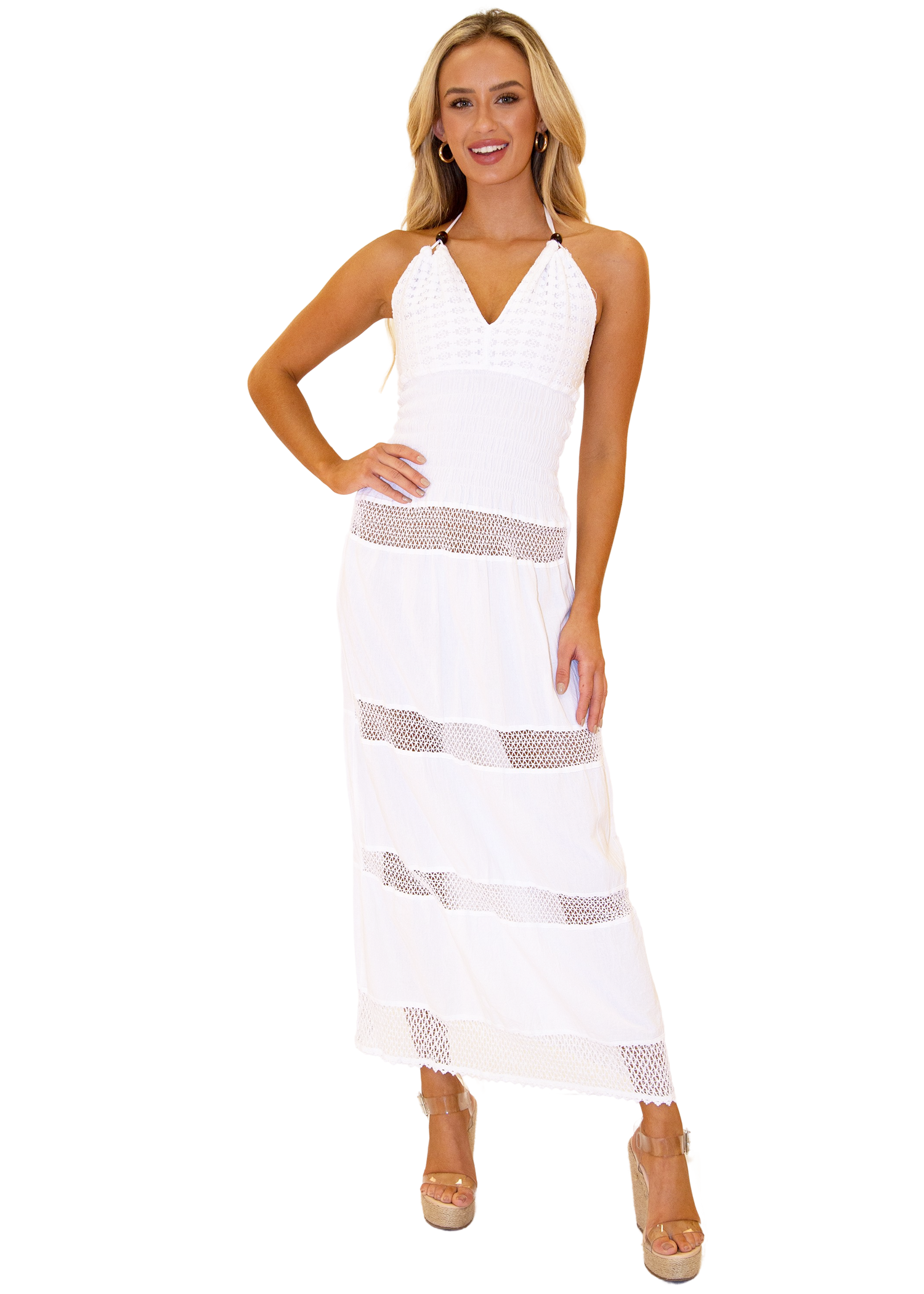 'Miranda' Halter Maxi Dress