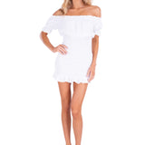 'Chiara' Shirred Mini Dress