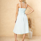 'Arabella' Panel High Split Maxi Dress