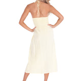 'Arabella' Panel High Split Maxi Dress