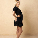 'Lucy' Tie Front Crop Top