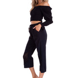 'Belle' Shirred Long Sleeve Top