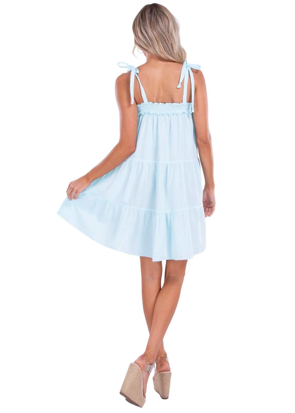 'Eloise' Tunic Dress Baby Turquoise