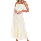 'Cielo' White Cotton Dress