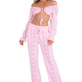 'Tabitha' Long Sleeve Crop Top