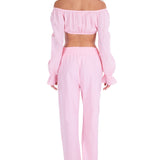 'Tabitha' Long Sleeve Crop Top