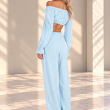 'Magnolia' Crochet Front Detail Pants