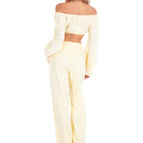 'Tabitha' Long Sleeve Crop Top