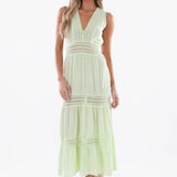 'Gabrielle' Tiered Crochet Maxi Dress