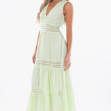 'Gabrielle' Tiered Crochet Maxi Dress
