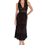 'Gabrielle' Tiered Crochet Maxi Dress