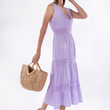 'Gabrielle' Tiered Crochet Maxi Dress