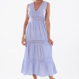 'Gabrielle' Tiered Crochet Maxi Dress