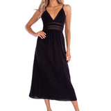 'Aisha' Tie-Back Midi Dress