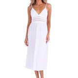 'Aisha' Tie-Back Midi Dress