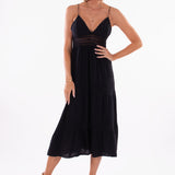 'Elliana' Tiered Cotton Maxi Dress