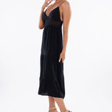 'Elliana' Tiered Cotton Maxi Dress