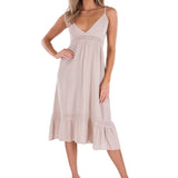 'Simone' Tiered Midi Dress