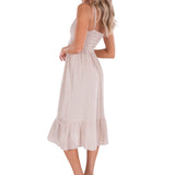 'Simone' Tiered Midi Dress