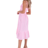 'Simone' Tiered Midi Dress