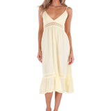 'Simone' Tiered Midi Dress