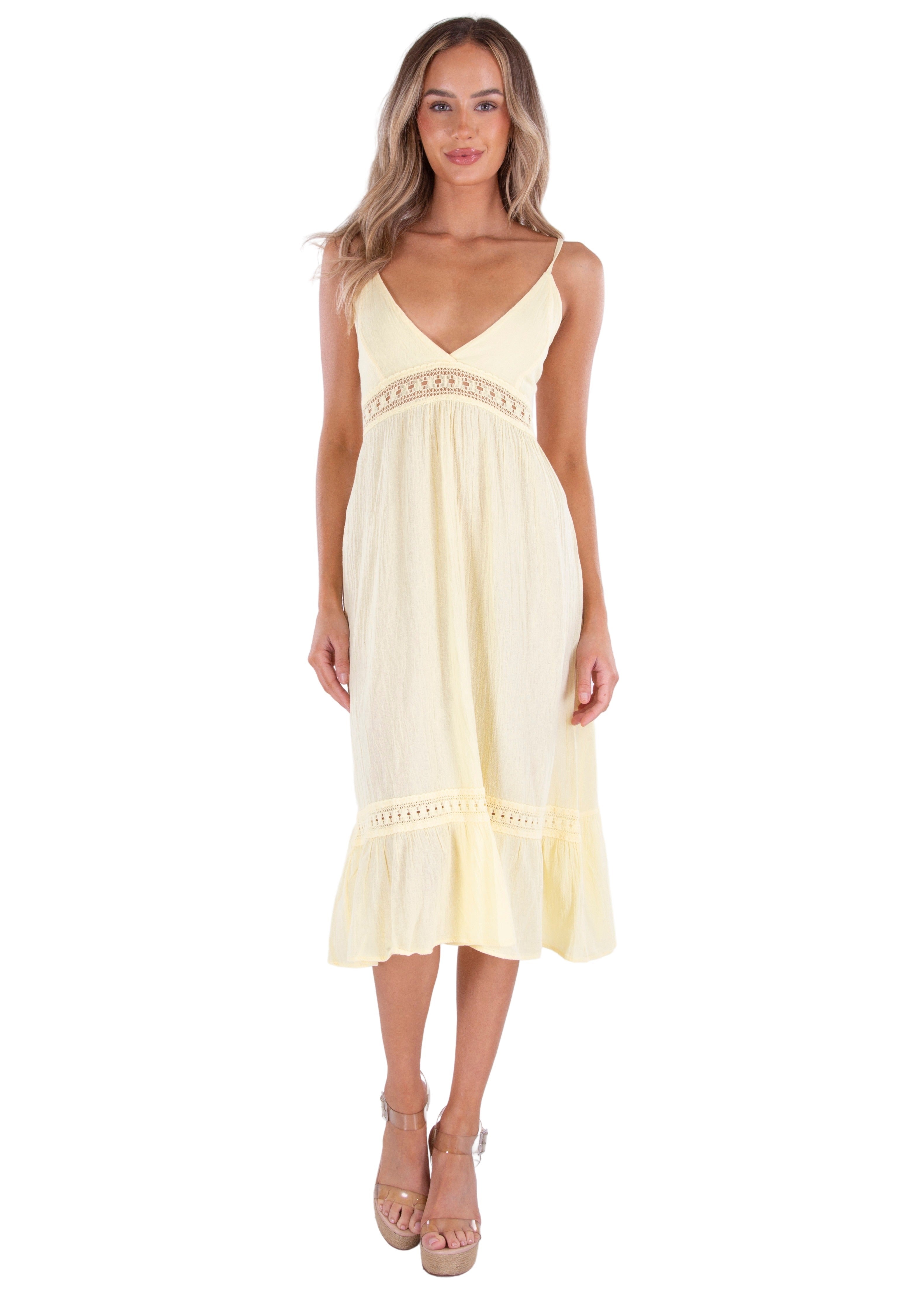 'Simone' Tiered Midi Dress