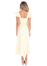 'Christina' Ruffle Sleeve Dress