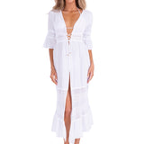 'Jacqueline' Tie-Front Cover-Up