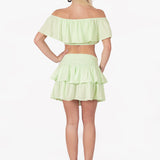 'Sol' Ruffle Mini Skirt