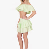 'Sol' Ruffle Mini Skirt
