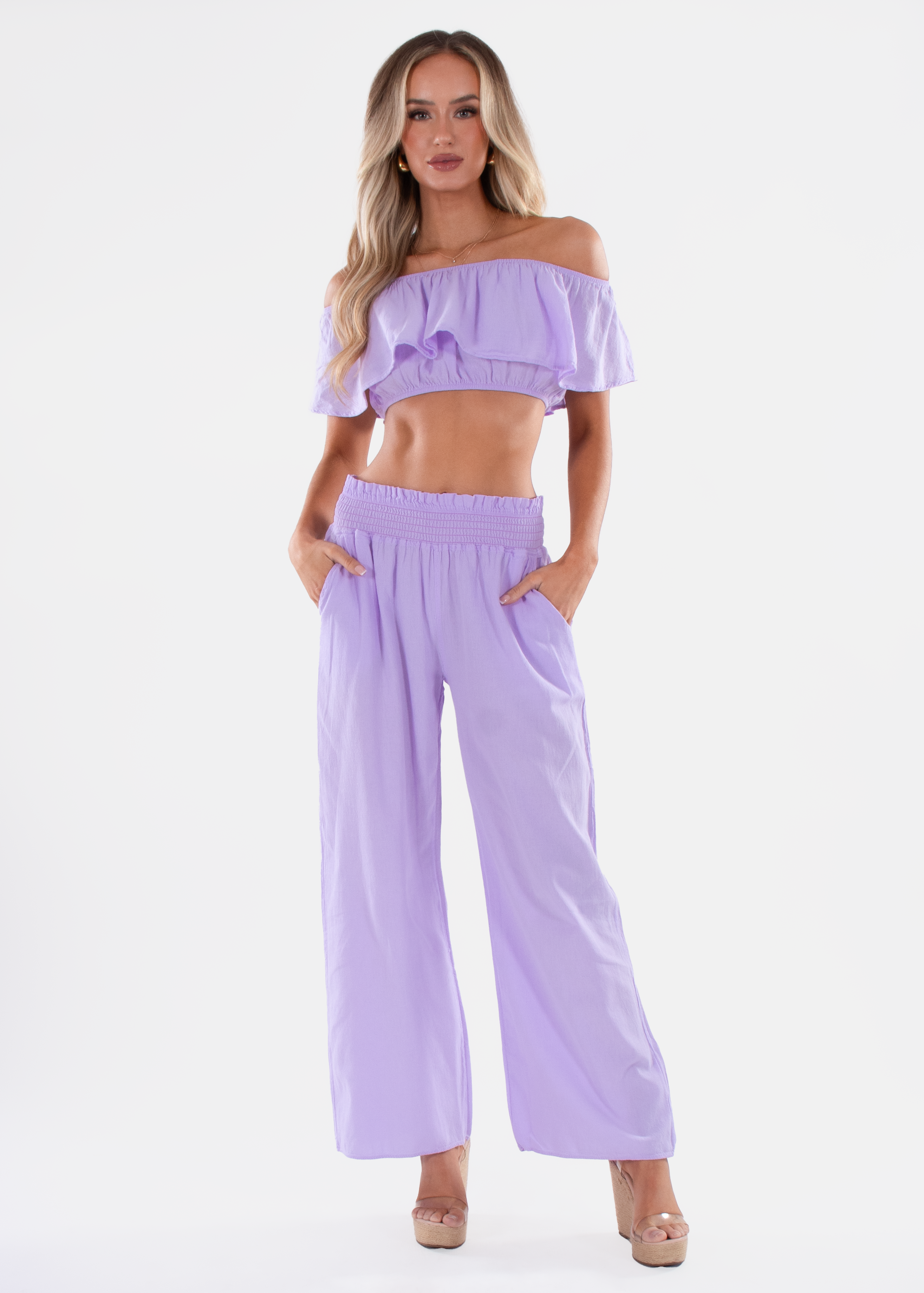 'Ximena' Wide Leg Pants