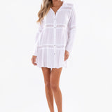 'Alma' Long Sleeve Mini Dress