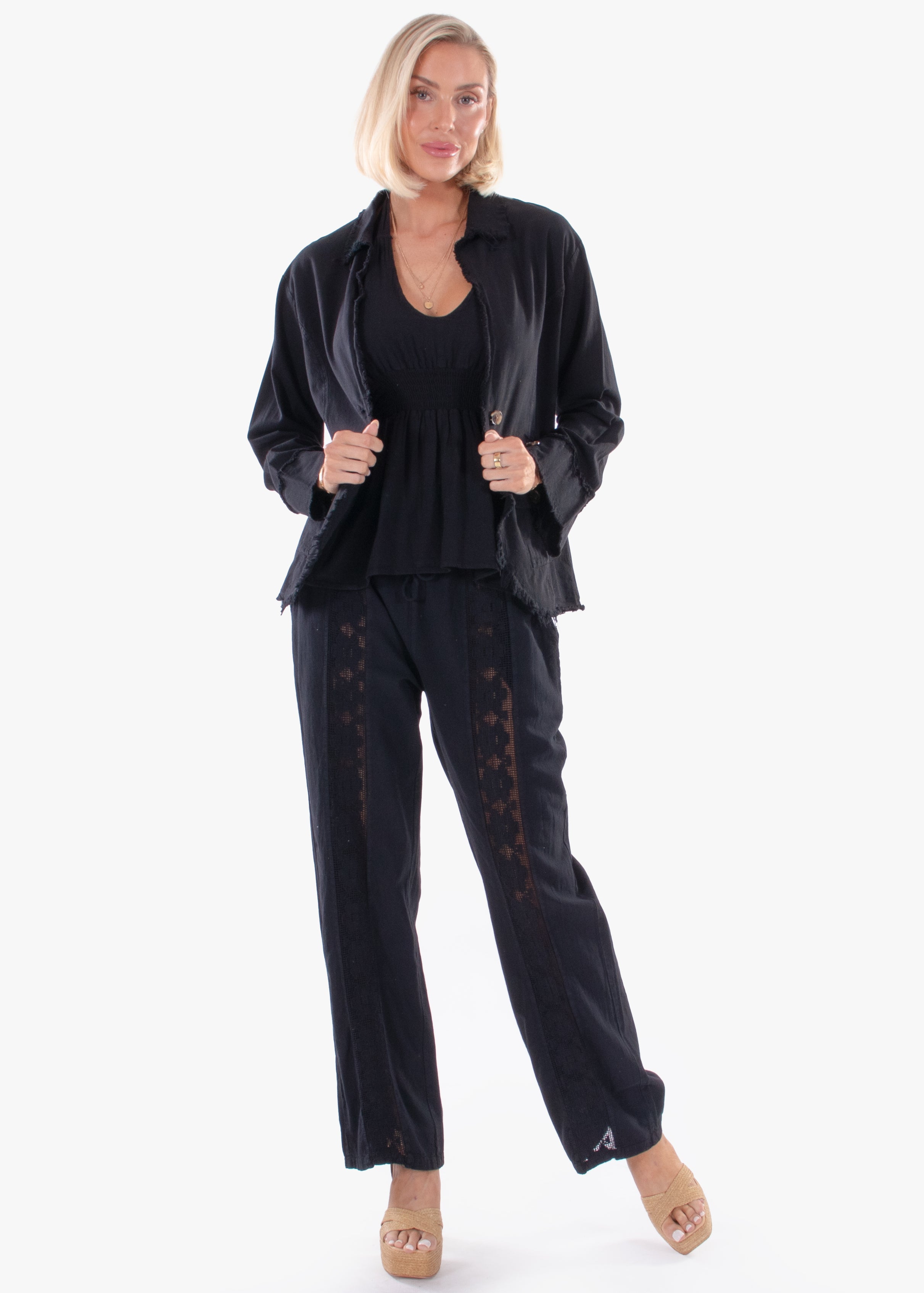 'Alessia' Long Cotton Jacket