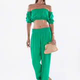 'Ayla' Puffed Sleeve Top