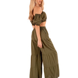 'Emiliana' Tiered Flare Pants