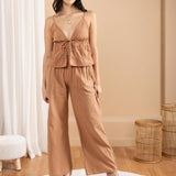'Luz' Tie Front Top
