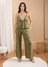 'Luz' Tie Front Top