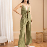 'Luz' Tie Front Top
