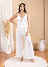 'Luz' Tie Front Top
