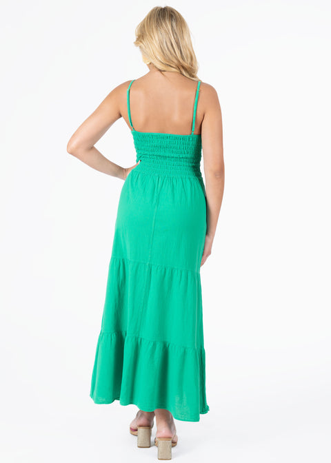 'Adley' Open Front Maxi Dress